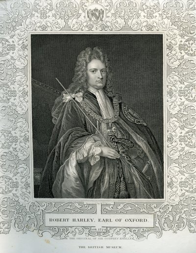Portrét Roberta Harleyho, prvního hraběte z Oxfordu (1671-1724) od English School