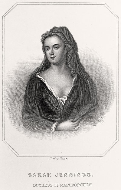 Portrét Sarah Jennings, vévodkyně z Marlborough, 1835 od English School