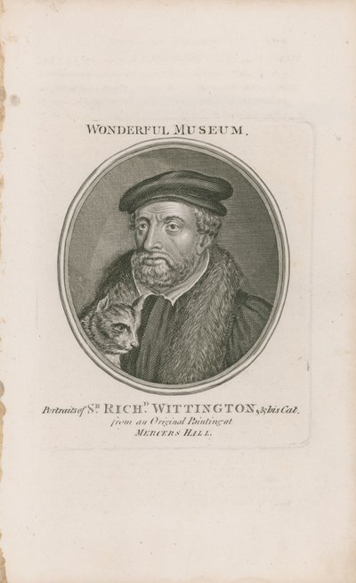 Portrét sira Richarda Whittingtona a jeho kočky od English School