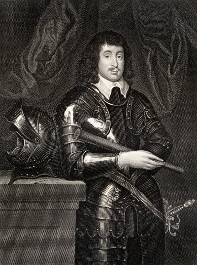 Portrét Spencera Comptona (1601-43) 2. hrabě z Northamptonu, z Lodges British Portraits, 1823 od English School