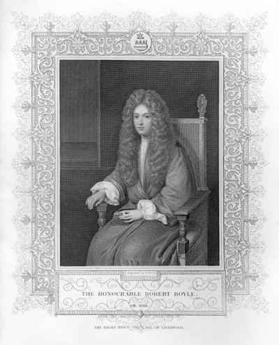 Portrét ctihodného Roberta Boyla od English School