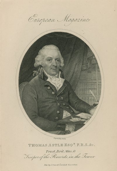Portrét Thomase Astle od English School