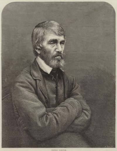 Portrét Thomase Carlylea od English School