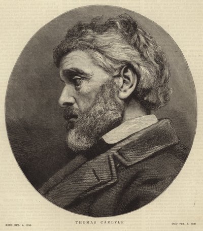 Portrét Thomase Carlylea od English School