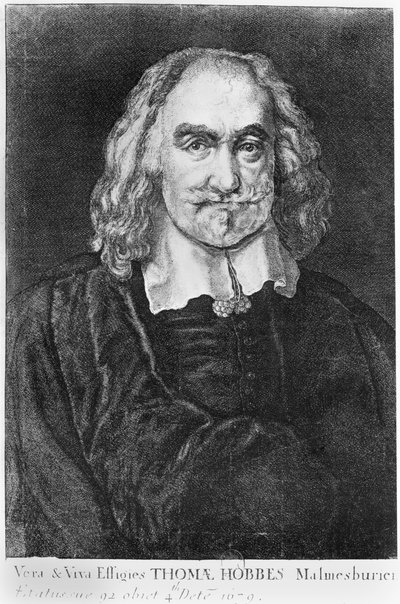 Portrét Thomase Hobbese (1588-1679) od English School