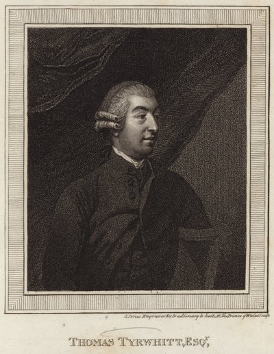 Portrét Thomase Tyrwhitta od English School