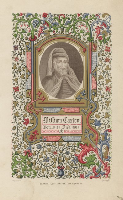 Portrét Williama Caxtona od English School