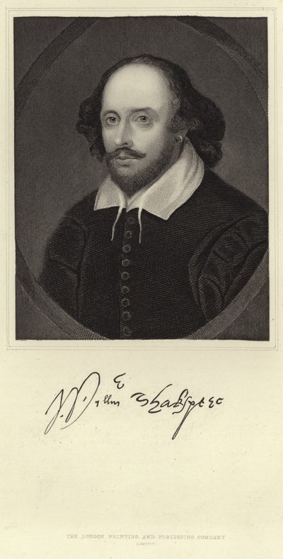 Portrét Williama Shakespeara od English School