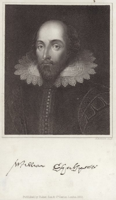 Portrét Williama Shakespeara od English School