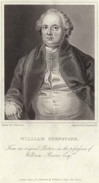 Portrét Williama Shenstonea od English School