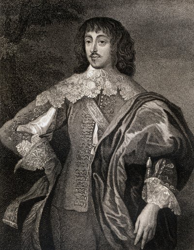 Portrét Williama Villierse (1613-43) vikomt Grandison, z Lodges British Portraits, 1823 od English School