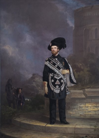 Portrét zednářského rytíře Templáře, polovina 19. století od English School