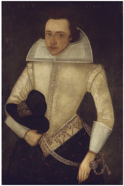 Portrét gentlemana, 22 let, 1616 od English School