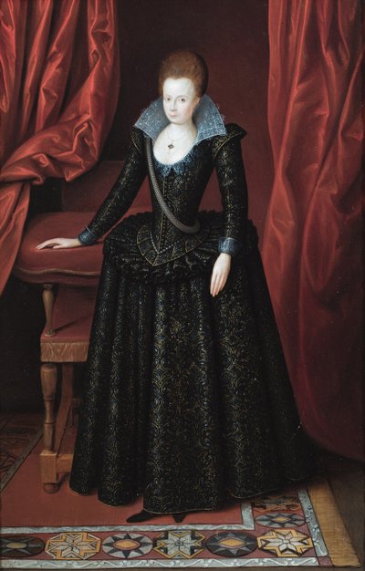 Portrét dámy zvané lady Arabella Stuartová od English School