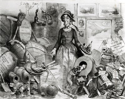 Portrét oslavované Mis(s)-Management uctivě věnovaný jejím obdivovatelům, 1855 od English School