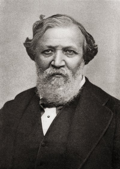 Portrét anglického básníka Roberta Browninga (1812-1989) od English School