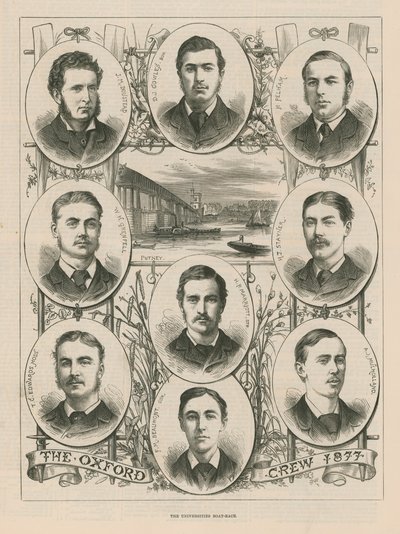 Portréty posádky Oxfordu z roku 1877 od English School