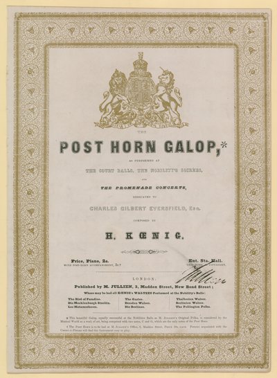 Post Horn Galop od English School