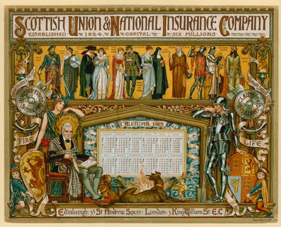Plakát pro Scottish Union & National Insurance Company od English School