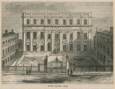 Powis House, Londýn, v roce 1714 od English School