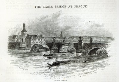 Pražský most, z „Hodiny volného času“, 1891 od English School