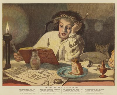 Příprava na noční můru (chromolitho) od English School