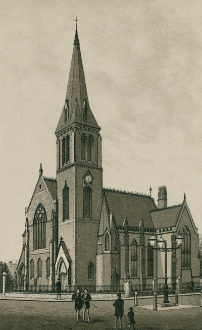 Presbyteriánský kostel, Ipswich (litografie) od English School