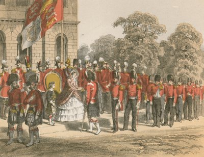 Předání krymských medailí Jejím Veličenstvom, Horse Guards, Londýn od English School