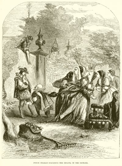 Princ Charles překvapil Infanta v Orchardu od English School