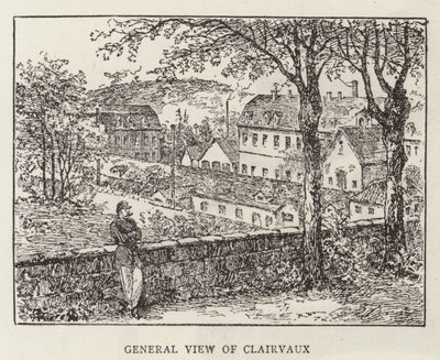 Princ Krapotkine v Clairvaux (rytina) od English School