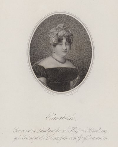 Princezna Elizabeth Spojeného království (rytina) od English School