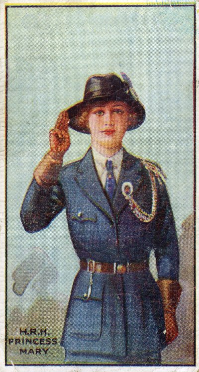 Princezna Mary, předsedkyně dívčích skautek, 1923 od English School