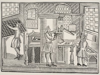 Printing Office, c.1710 od English School