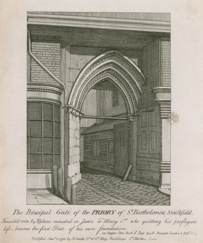 Převorství St Bartholomews, Smithfield od English School