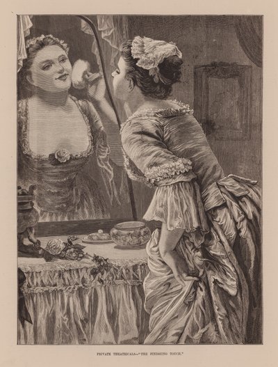 Soukromá divadla, "The Finishing Touch" (rytina) od English School