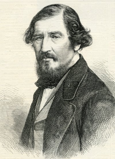 Profesor Aytoun (1813-65) z The Illustrated London News 19. srpna 1865 (rytina od English School