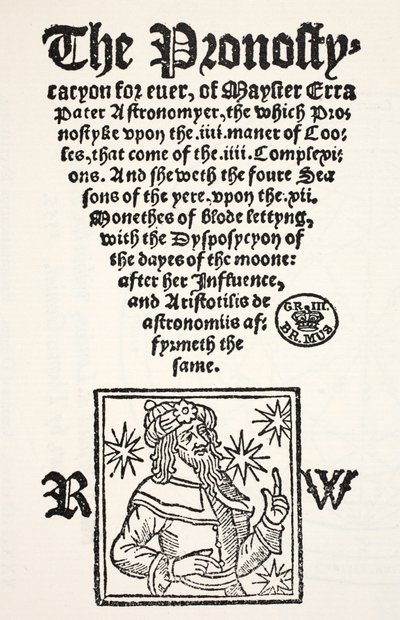 Prognóza na věky od Erry Pater, tisk R. Wyer od English School