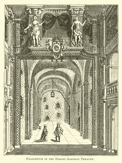 Proscenium divadla Dorset Gardens od English School