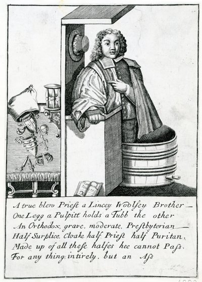 Satira kazatelny, 1689 od English School