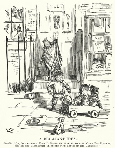 Punč karikatura: Brilantní nápad (rytina) od English School