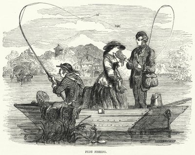 Punt Fishing (rytina) od English School