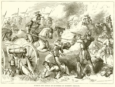 Pronásledování a porážka vzbouřenců od Robertss Brigade od English School