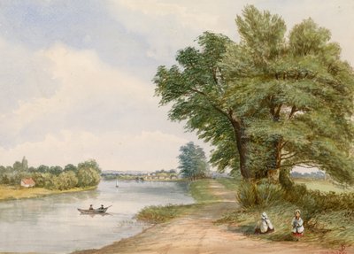 Putney, Londýn (wc na papíře) od English School