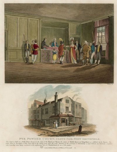 Pye Powder Court, Cloth Fair, West Smithfield od English School