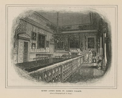 Pokoj královny Anny v paláci svatého Jakuba od English School