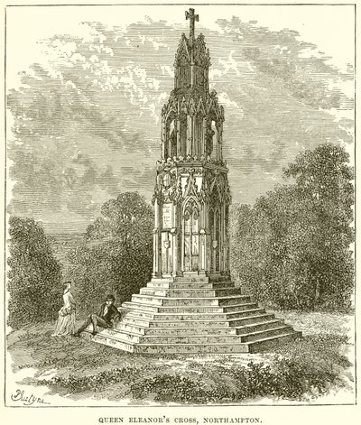 Queen Eleanors Cross, Northampton od English School