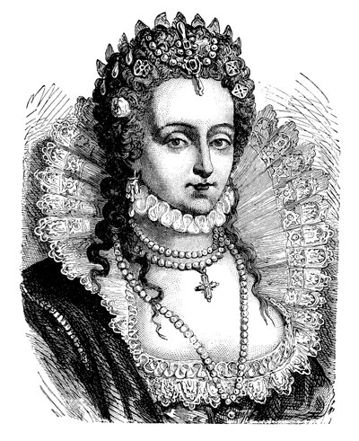 Královna Alžběta I. (barva lito) od English School