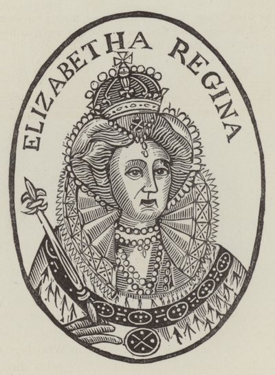 Queen Elizabeth I (rytina) od English School
