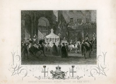 První návštěva královny Viktorie v City of London, 9. listopadu 1837 od English School