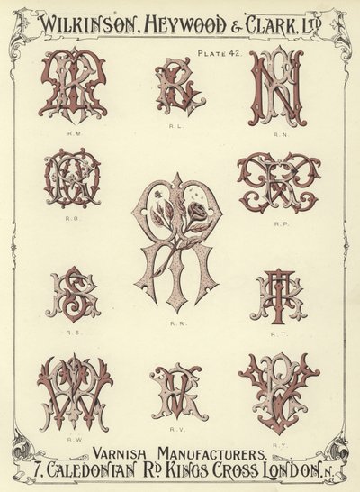RM, RL, RN, RO, RR, RP, RS, RT, RW, RV, RY od English School